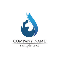 water drop Logo Template vector illustration design