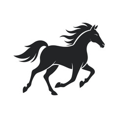  Running horse silhouette vector art 