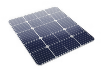 Solar panel detail on black background isolated for renewable energy concept