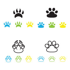 DOG print icon vector logo eps