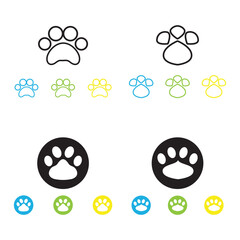 DOG print icon vector logo eps