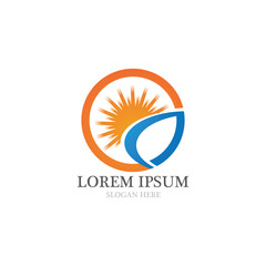 Obraz premium Sun Vector illustration Icon