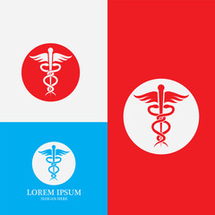 medical snake icon vector illustration