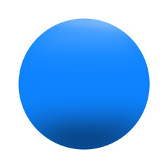blue glossy sphere