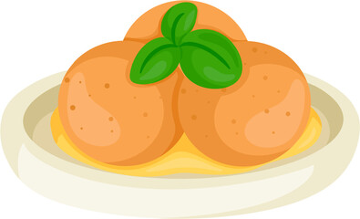 illustration arancini