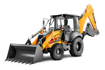 Retro Escavadeira Amarela