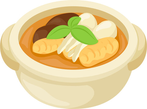illustration fish maw soup