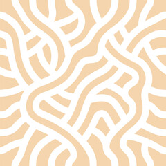 Graceful coral line structures interwoven into organic abstract harmony Seamless Pattern Design
