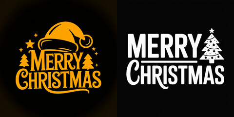 Creative Christmas designs showcasing festive elements and messages