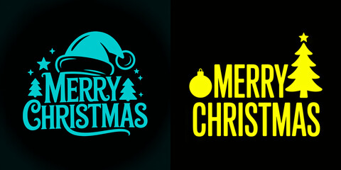 Creative Christmas design with festive elements and vibrant colors