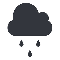Vector Basic Icon - Rain Cloud