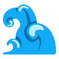 Vector Color Icon - Sea Wave