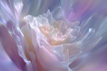 Bright soft gradients spread evenly from the center, visualizing renewal and emotional rejuvenation. The design feels uplifting and pure.