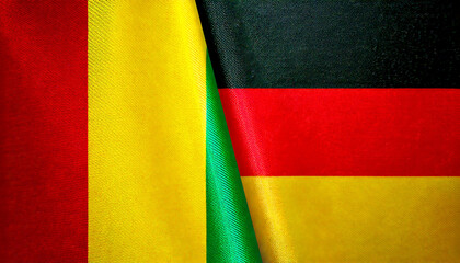 ドイツの国旗とギニアの国旗(Germany Flag & Guinea flag.)

