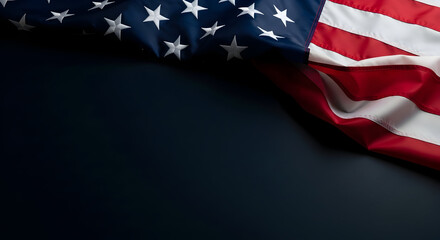 Patriotic spirit on a deep backdrop creates a compelling visual celebrating freedom, with stars and stripes symbolizing the legacy of the nation, bringing forth a feeling of reverence and inspiring