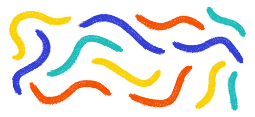 Vibrant Brushstroke Collection – Colorful Hand-Drawn Direction Set for presentations, infographics, creative projects, educational materials, design accents, and visual highlights.