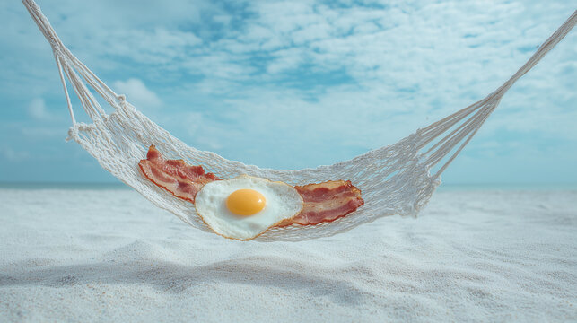 Egg and Bacon in a Beach Hammock