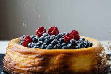 cheesecake with berries
