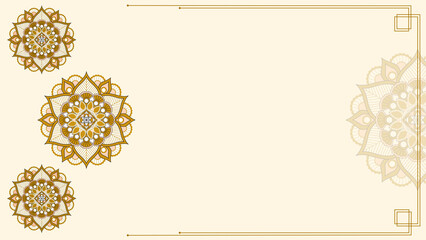 Elegant mandala design with decorative border, perfect for invitations and festive greeting cards, bringing a touch of refined artistry to any project