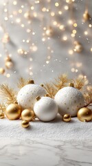 Fototapeta premium Minimal Christmas Holiday Background