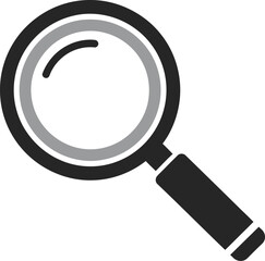Search and explore concept with a minimalist magnifying glass icon