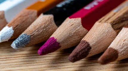 Pencils poised like a woodsy rainbow orchestra, creative moonlight serenade, National Coloring Book Day, international illustrative escapade