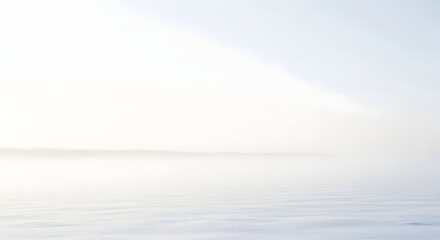 Serene Ocean Horizon with Soft Light and Gentle Waves.