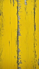 Fototapeta premium Rustic yellow wooden boards with peeling paint and weathered texture. Vintage surface perfect for background, design, or grunge projects.