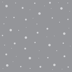 Polkadot Seamless Pattern With Grayscale Color