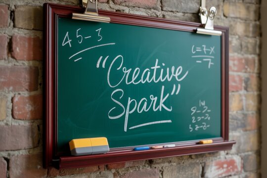 Creative spark blackboard