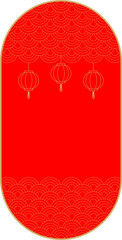 chinese new year greeting card design gold and red vector 