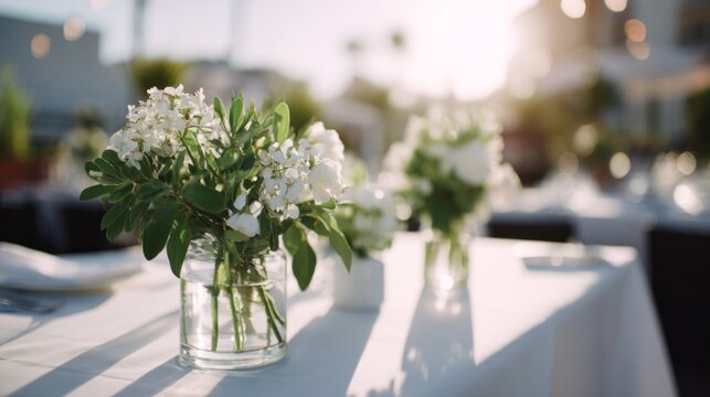 White blossoms bask under golden sunlit whispers, evoking midsummer garden parties and Lunasa festivities, delicate serenity abloom