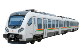 Isolated Indian Metro Train for Urban Transportation System, Modern Design Electric Train