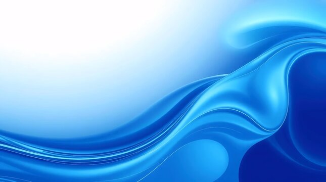 soft flowing blue abstract waves forming a clean minimal background for digital or modern design themes