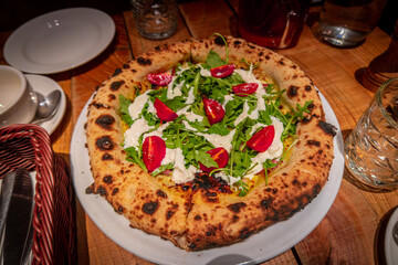 pizza on a plate