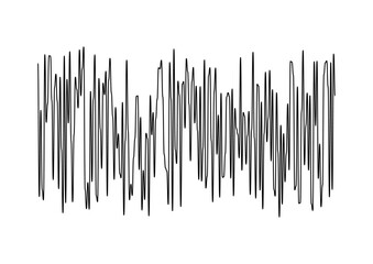 不規則でランダムな波形のイラスト素材
Irregular and random waveform illustration material