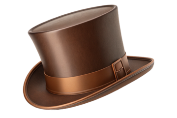 black top hat isolated on white