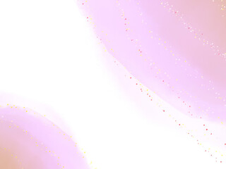 Soft pastel pink and purple abstract brush strokes on transparent background