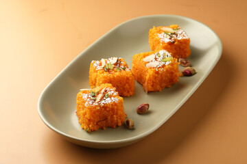 Moti Pak or Motichur barfi/motichoor burfi is a popular indian sweet 