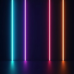 Neon Vertical Glow Floor