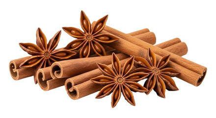 star anise and cinnamon kitchen spices cooking spices PNG file image,