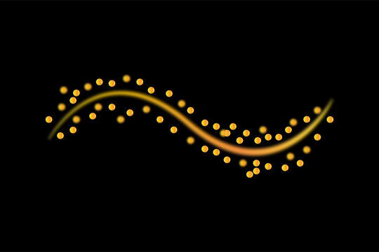 Abstract background vector illustration of a glowing neon spine symbol pattern design element