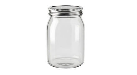 empty glass jar isolated on white background file for stock photo.PNG 