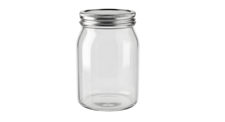empty glass jar isolated on white background file for stock photo.PNG 