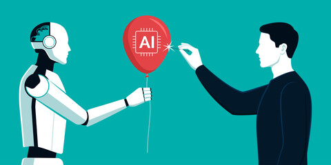 AI bubble burst and economy © elenabsl