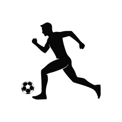 a child playing football, football icon