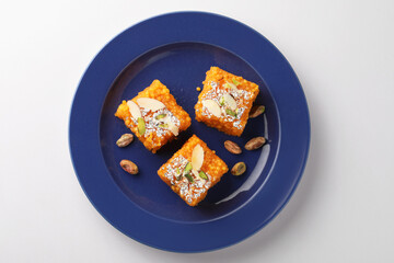 Moti Pak or Motichur barfi/motichoor burfi is a popular indian sweet 