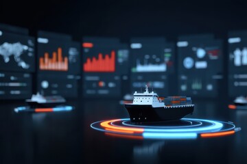 A clean futuristic dock where analysts test patterns building advantage directing each partner to expand sales value efficiency and profit boldly