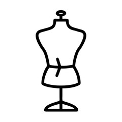 Obraz premium Tailor mannequin icon for sewing and fashion projects