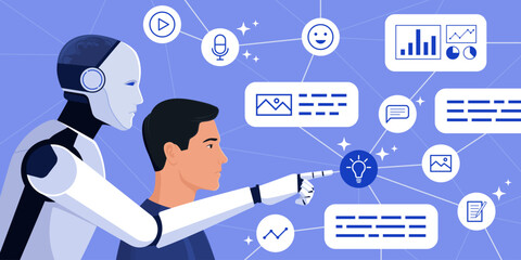 User and generative AI chatbot working together